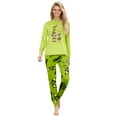 thumbnail image 3 of Christmas Pajamas Family Matching Pajamas Sets Christmas Prints Family Matching Long Sleeve Tops+Pants Set Family Matching Sets Christmas Pjs for Family Women, M, 3 of 6