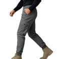 thumbnail image 6 of Men's Casual Cargo Joggers Pants Stretch Elastic Waist Drawstring Tapered Work Pants with Multi Pockets, 6 of 6