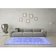 thumbnail image 3 of Ahgly Company Machine Washable Indoor Rectangle Persian Blue Traditional Area Rugs, 2' x 5', 3 of 4