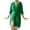 Green, variant on WREESH Womens Bathrobe Soft Lace Nightgowns Solid Color Mid-Length Nightgowns Fashion Homewear Pajamas Long Sleeve Pajamas Loungewear Yellow