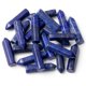 thumbnail image 1 of Granjero Gordo 20 piezas de columnas hexagonales de una sola punta de piedra natural texturizada azul, decoradas con accesorios hechos a mano 32 * 8 mm, 1 of 5