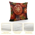 thumbnail image 4 of Creowell Tomato Pattern Throw Pillow Cover Decor Novelty Realistic Food Pillowcases Fruit Print Pillow Case Square Cushion Covers for Couch Living Room Home Sofa Bedroom Office, 4 of 5