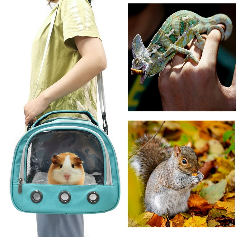 Small Animal Carriers Bag Travel Guinea Pig Backpack Large Portable Bag  with Strap for Hedgehog Squirrel