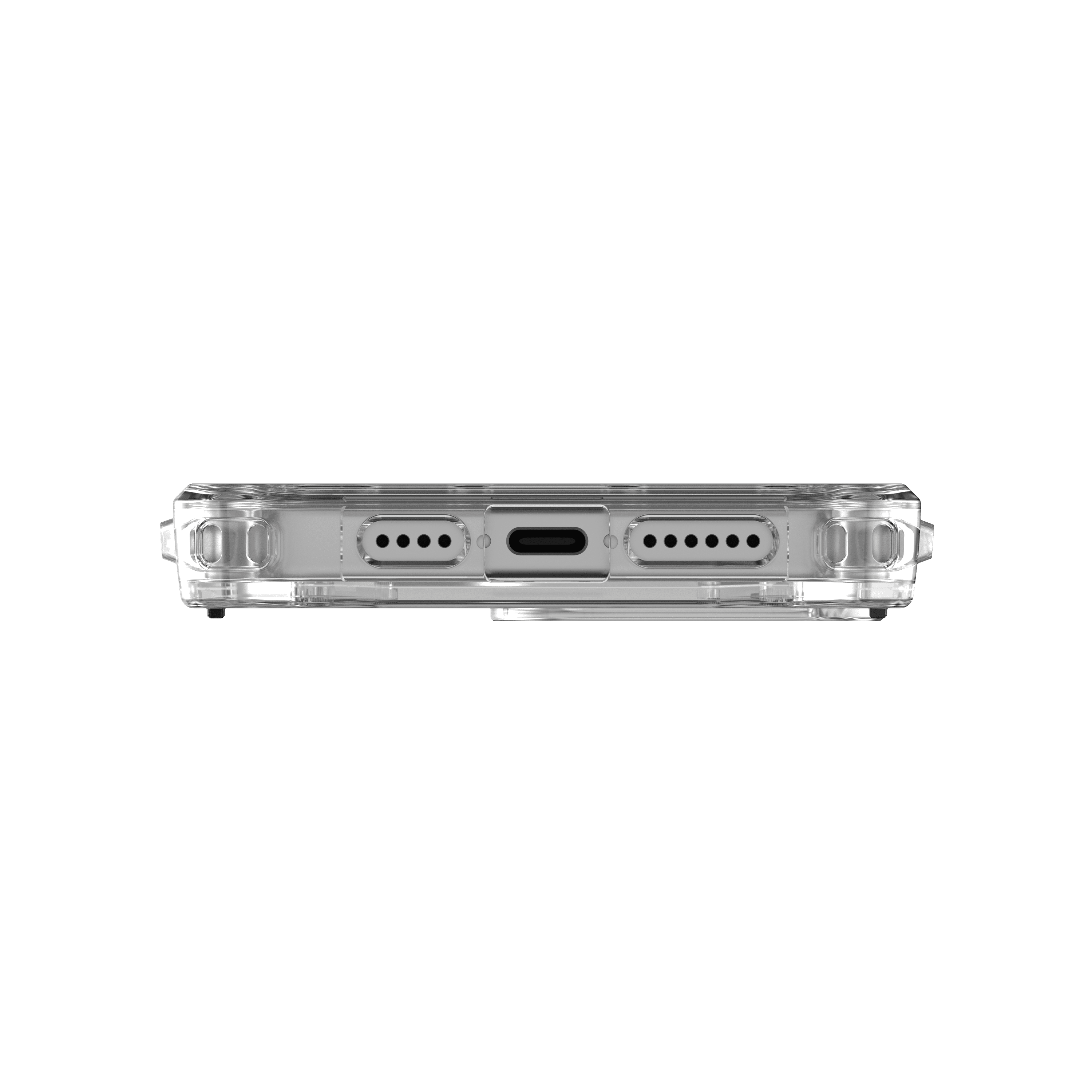 UAG iPhone 15 Pro Max Case 6.7" Plyo Ice/White Built-in Magnet Compatible with MagSafe Charging Rugged Anti-Yellowing Transparent Clear Protective Cover by URBAN ARMOR GEAR