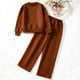 thumbnail image 5 of Cowsor Little Girls Outfits 2 Piece Toddler Long Sleeve Sweatshirt Leggings Pants Clothing Set, 5 of 5
