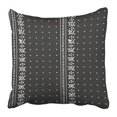 thumbnail image 1 of RYLABLUE Abstract Black and White Tribal Ethnic Pattern with Geometric Traditional African Mud Design Aztec Pillowcase Pillow Cushion Cover 18x18 inch, 1 of 1