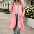 thumbnail image 2 of White Hoodie Womens Sweatshirt Oversized Hoodie Lightweight Zip Up Hoodie Women Men's Long Zip Up Hooded Sweatshirt Casual Lined Jacket For Fall Winter Outdoor Comfortable Warm Pullover, 2 of 6
