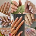 thumbnail image 3 of Monebena 60 Sheets Flower Nail Stickers for Nail Art Spring Nail Decals 3D Self-Adhesive Nail Supplies Charms with Nail Tweezer Summer Colorful Rose Daisy Heart Nail Art Design, 3 of 13