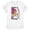 White / Rose, variant on Women's Emily in Paris Sketch Collage  Graphic Tee Black / Cursive X Large