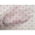 thumbnail image 4 of oneOone Popeline de Coton Tissu Rouge Pastel Forme Flèche & Diamant Matériau de Robe Tissu Imprimé Tissu au Mètre 56 Pouces de Large, 4 of 4