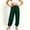 Army Green, variant on Women Solid Loose Harem Yoga Long Pants, Lightweight Elastic Waist Breathable Summer Daily Casual Lounge Bottoms Army Green S