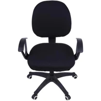2-piece office chair cover stretch for office chair black