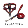 thumbnail image 3 of Methold Arnés de correa ajustable para perros pequeños, medianos y grandes, entrenamiento diario, caminar y correr Suministros para perros Rojo L, 3 of 5