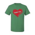 thumbnail image 2 of Loved John 3:16 Bible Verse Christian Inspirational/Christian Men's Graphic T-Shirt, Kelly, Small, 2 of 3