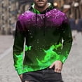 thumbnail image 6 of NuoCaiYun Fall Winter Sweatshirts for Men and Women Hooded Sweater Flame Printed Pullover Blouse with Pocket, 6 of 6