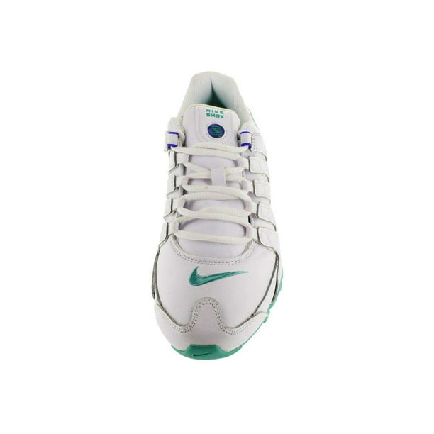 Nike Women's Shox NZ Shoe-White/Hyper Blue Walmart.com
