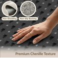 thumbnail image 6 of ODIKA 8'x10' Washable Area Rug Durable, Non-Slip Minimalist Gothic Repeating Feline Motif Phase Arch Mystical Goth Flowing for Living Room, Under Sectional, Family, 6 of 7