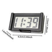 1/3/5Pcs Mini Digital Clock SmallMagnetic Digital Clock Stick on Battery Operated Self Adhesive Bracket for CarDashboard Fridge,Vehicle Adhesive Clock withTime & Day Display