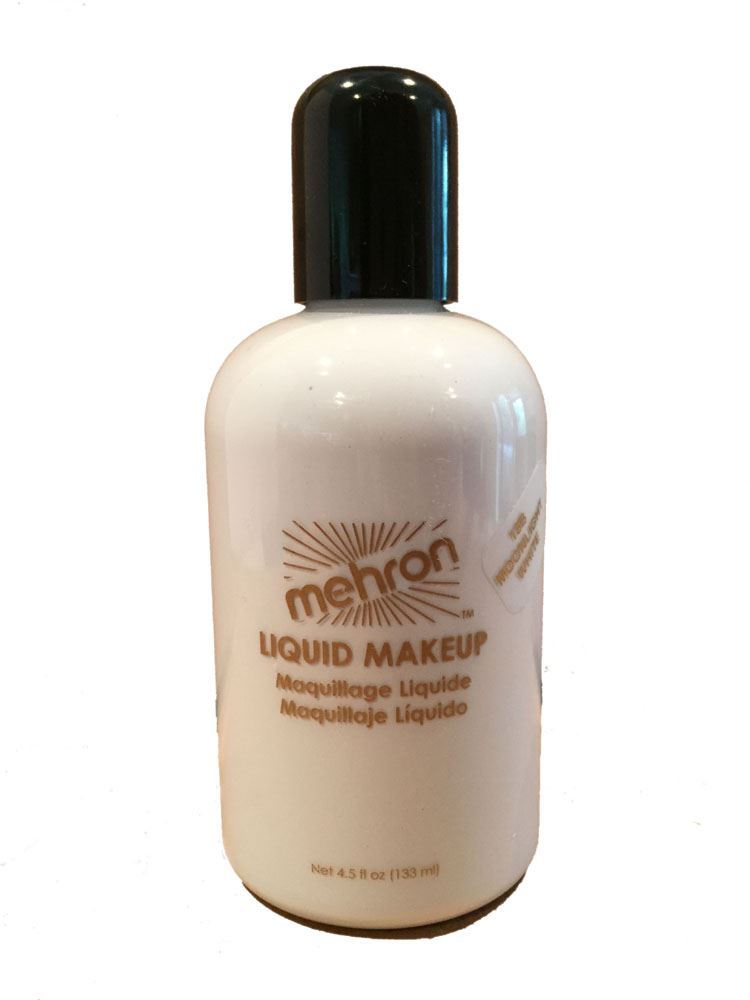 Mehron Makeup Liquid Face and Body Paint (4.5 oz) (MOONLIGHT WHITE