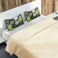 thumbnail image 5 of Yayeee Pillowcase Standard Size Set of 2 Satin Wrinkle Resistant Pillow Case, White Flower Pattern, 5 of 8