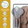 thumbnail image 6 of Techzoo Premium Teal Velvet Hangers 25 Pack - Space Saving Felt Hanger, Non Slip Clothes Hangers for Closet, Heavy Duty Hanger for Coats, Shirts & Pants, 360° Swivel Hook, Hold Up to 10 lbs, 6 of 8