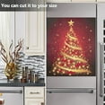 thumbnail image 6 of Christmas Tree Gold Dishwasher Magnet Covers for The Front Magnetic Dishwasher Decorative Cover Home Cabinet Decals 23" x 26" Refrigerator Door Decor, 6 of 6