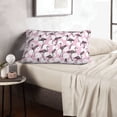 thumbnail image 6 of Pofeuu Pineapple Flamingo Print Polyester Microfiber Plush Pillowcases, Super Soft and Cozy Pillow Case Covers with Envelop Closure（Pillow core not included）-16"x24", 6 of 6