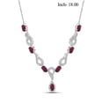 thumbnail image 3 of 3 1/3 Carat T.G.W. Ruby And White Diamond Accent Sterling Silver 4-Piece Jewelry set, 3 of 9