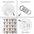 thumbnail image 4 of Cute Bow Cow Shower Curtain, Waterproof Shower Curtains for Bathroom, Beige Farmhouse Cute Animals Washable Fabric Bathtub Curtain Set Bath Decor with 12 Hooks 48"x72", 4 of 8