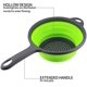 thumbnail image 4 of 2 Pieces Collapsible Silicone Colander, Silicone Drain Basket, Fruit Vegetable, 4 of 5