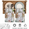 thumbnail image 5 of Spring Forest Animals Kitchen Towels Set of 2, Floral Botanical Trees Grey Wooden Absorbent Dish Towels for Kitchen, Microfiber Hand Towel, Quick Drying Tea Towel for Cleaning Decorative Dishcloths, 5 of 7
