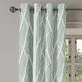 thumbnail image 3 of Ambesonne Trees Grommet Curtain, Winter Forest Woods Pattern, 50"x96", Coconut and Almond Green, 3 of 5