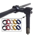 thumbnail image 2 of Eigraketly bicicleta plegable bicicleta horquilla delantera tubo vástago montaña bicicleta manillar extensión vástago aumento 25,4mm Ciclismo negro 22.2 mm Eigraketly OD0819-01, 2 of 6