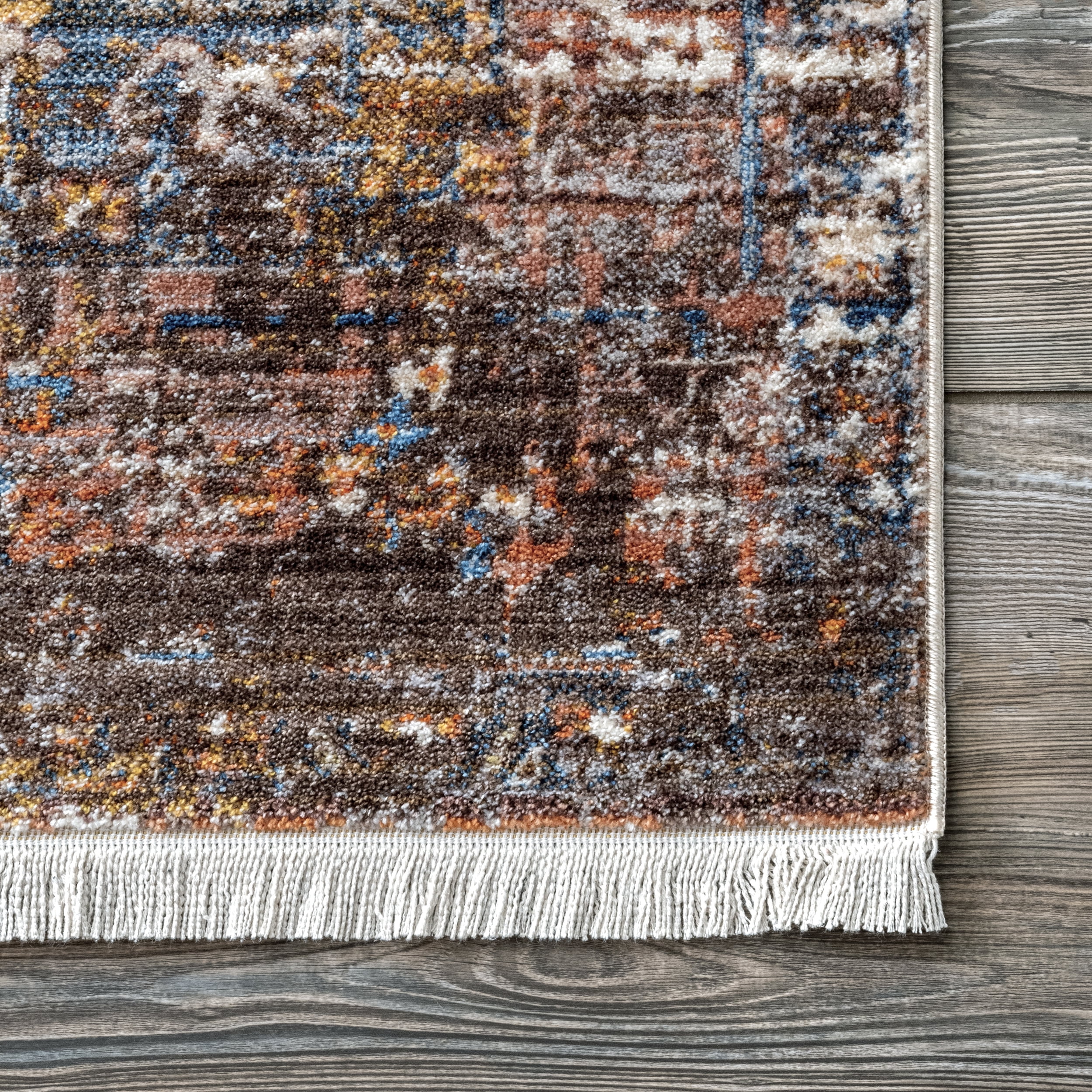 nuLOOM Mystic Vintage Medallion Area Rug, 5' x 7' 9", Rust