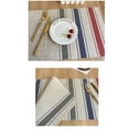 thumbnail image 2 of Washable Rectangular Indoor Placemats for Protect Table Set of 4, Non-slip Table Mats White and Blue, 2 of 4