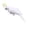 Fluorescence Yellow, variant on Realistic Parrot Artificial Bird, Feather Craft Figurine, Lifelike Simulated Bird Decor for Garden Patio Balcony Tree Lawn Outdoor Landscape