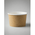 thumbnail image 2 of 8oz PLA ( Kraft ) Paper Soup Bowl ( 100% Compostable ) 1000unit/ Pack, 2 of 5