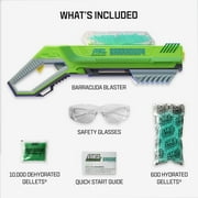 Gel Blaster Barracuda Pump Action Indoor/Outdoor Blaster with 10,000 Electric Green Gellets
