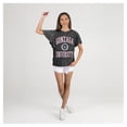 thumbnail image 2 of Women's Gameday Couture Black Gonzaga Bulldogs Relaxed Fit Victory Mode Flutter Sleeve T-Shirt, 2 of 7