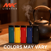 MK Refillable Butane Torch Lighters, 2 Pack, Assorted Pocket Colors