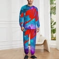 thumbnail image 2 of Fairy Tail Men's Lounge Pajamas Set 2-Piece Crew Neck Sleepwear Soft Long Sleeve Top & Pants for Sleep, Home & Vacation 2XL, 2 of 8