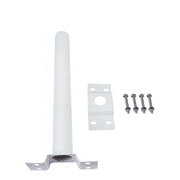 Rust-Proof Steel Bracket Pole Light Mounting Arm for Solar Powered Wall Street Wall Light Lamp White