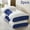 Blue, variant on 2-Pack Neck Pillow Soft Knitted Massage- Adjustable Ergonomic Orthopedic Contour Support, High Quality Pillow Core, Removable Cover for Sleeping Comfort