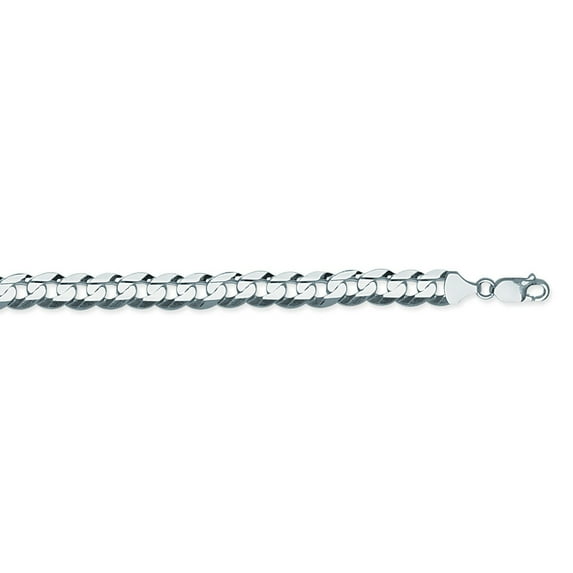 10K White Gold 8.5mm 22" Curb Chain 48.5 grams