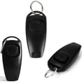 thumbnail image 1 of Dog Clicker, 3 Piece Clicker (Black), 2 in 1 - Dog Training Clicker with Whistle/Clicker, Training Tool for Dogs, Cats, Horses, Birds or Other Pets, 1 of 6