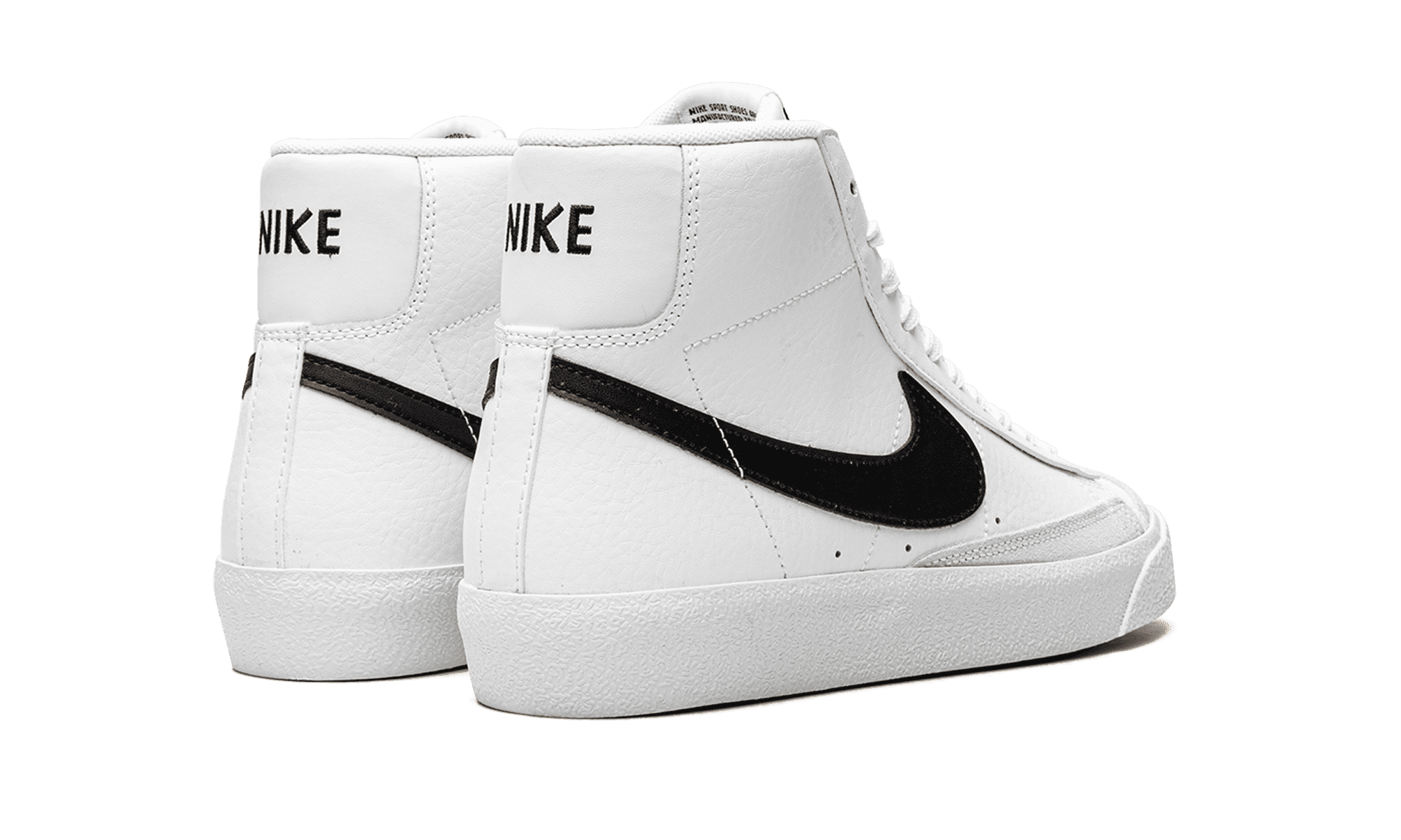 NIKE GRADE SCHOOL Blazer Mid '77 (GS) "White / Black" DA4086 100 from Stadium Goods