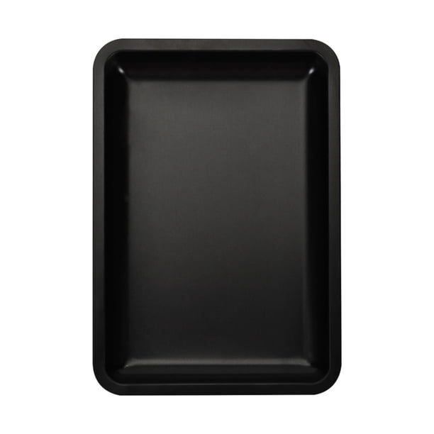 Bandeja de tocador para baño, bandeja de herramientas de escritorio para decoración de uñas, bandeja de almacenamiento decorativa para mesita de noche Negro