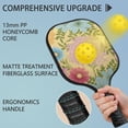 thumbnail image 2 of Pickleball Paddles Set Of 2, Fiberglass Surface, Vintage Floral Print, 4 Balls & Bag, 2 of 5