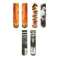 thumbnail image 3 of Gustave 3 Pairs Unisex Funny Animal Paw Socks 3D Printed Novelty Crew Socks Cat Dog Tiger Zebra Animal Feet Socks for Women Men, 3 of 7