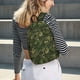thumbnail image 5 of Disketp Green Camouflage Skull Mochila de Lona Estampada, Mochila Escolar de Viaje Ligera para Estudiantes y Portátil-Medium, 5 of 5